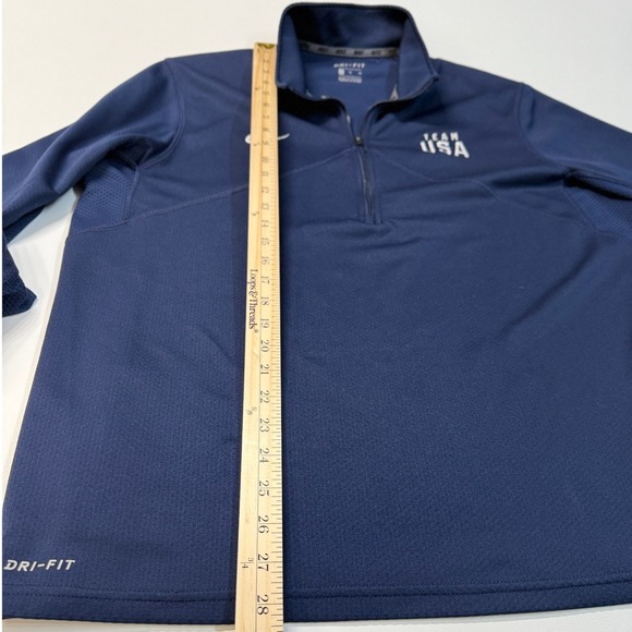 Nike Men XL Team USA Dri Fit Mens Training 1/4 Zip Pullover Navy Blue - Picture 11 of 13
